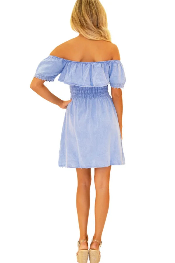 Ella' Off Shoulder Mini Sundress