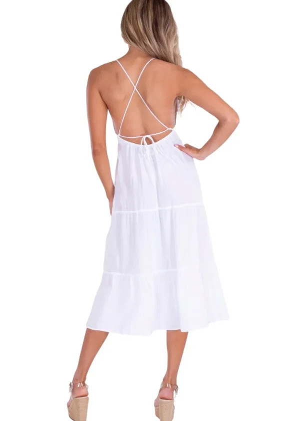 Elliana' Tiered Cotton Maxi Dress