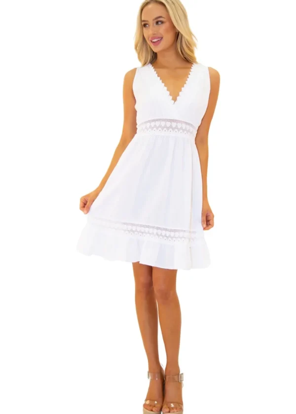 Fina' White Cotton Dress