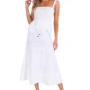 Georgiana' White Cotton Skirt