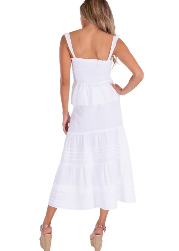 Georgiana' White Cotton Skirt