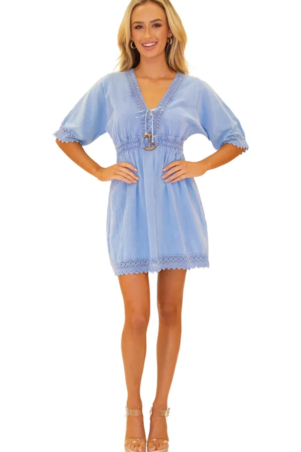 Hazel' Belted Mini Dress