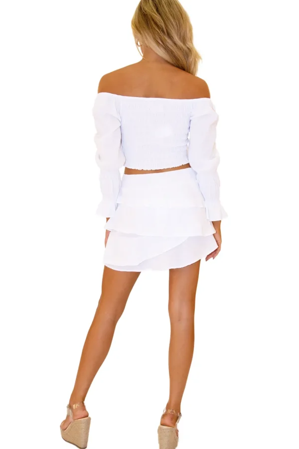 Jolie' Ruffle Mini Skirt