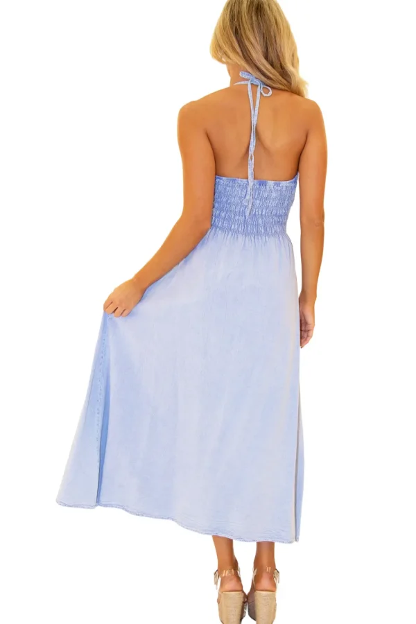 Jossie' Crochet Bodice Maxi Dress