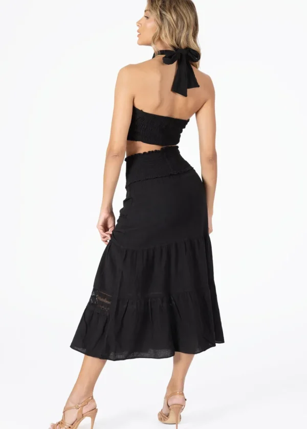 Kaeli' Wrap Tie Crop Top