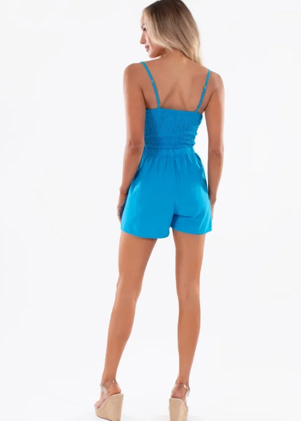 Kira' Tie Front Romper