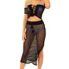 Kylie' Cotton Mesh Crop Top