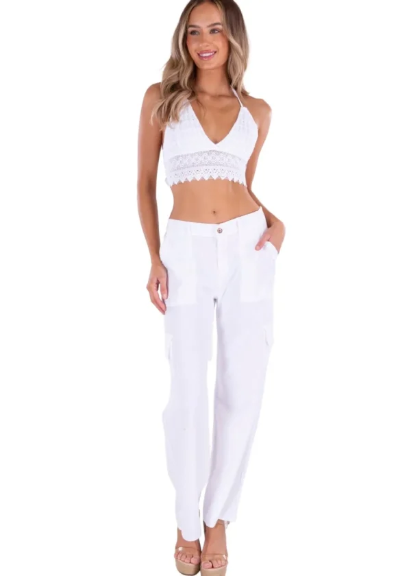 Lilo' Flare Pants White