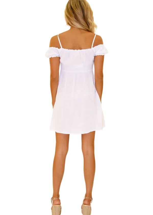 Lily' Cover-Up Dress White