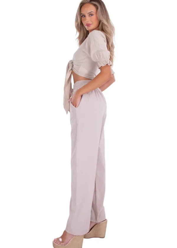 Lucy' Tie Front Crop Top