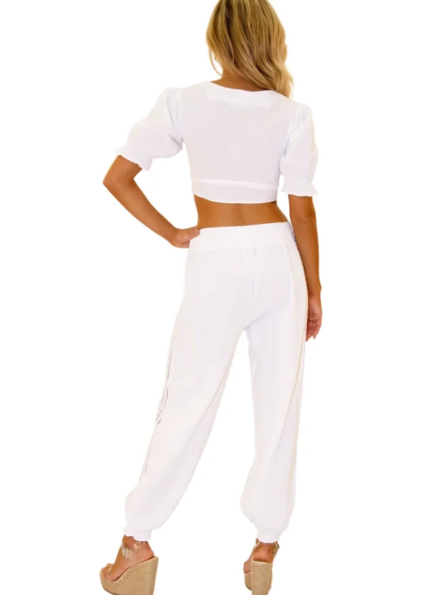 Lucy' Tie Front Crop Top