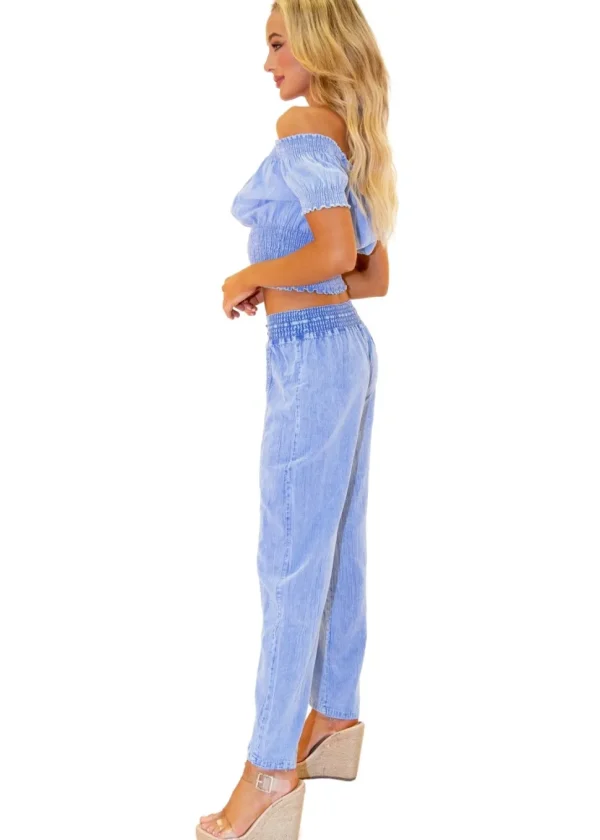 Magnolia' Crochet Front Detail Pants