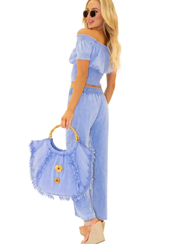 Magnolia' Crochet Front Detail Pants