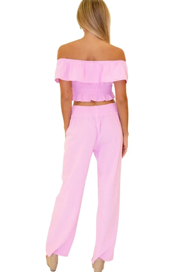 Magnolia' Crochet Front Detail Pants