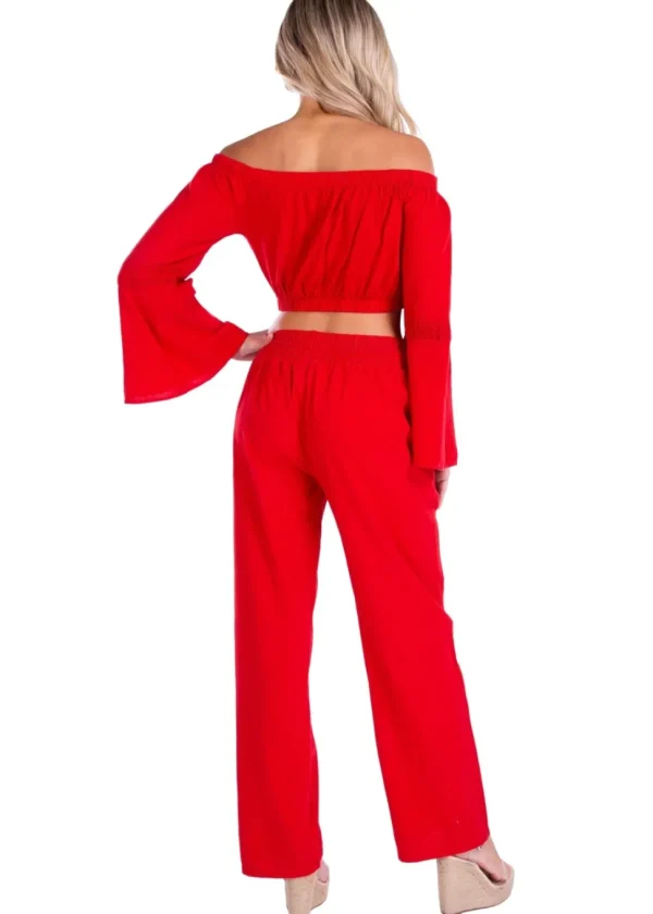 Magnolia' Crochet Front Detail Pants