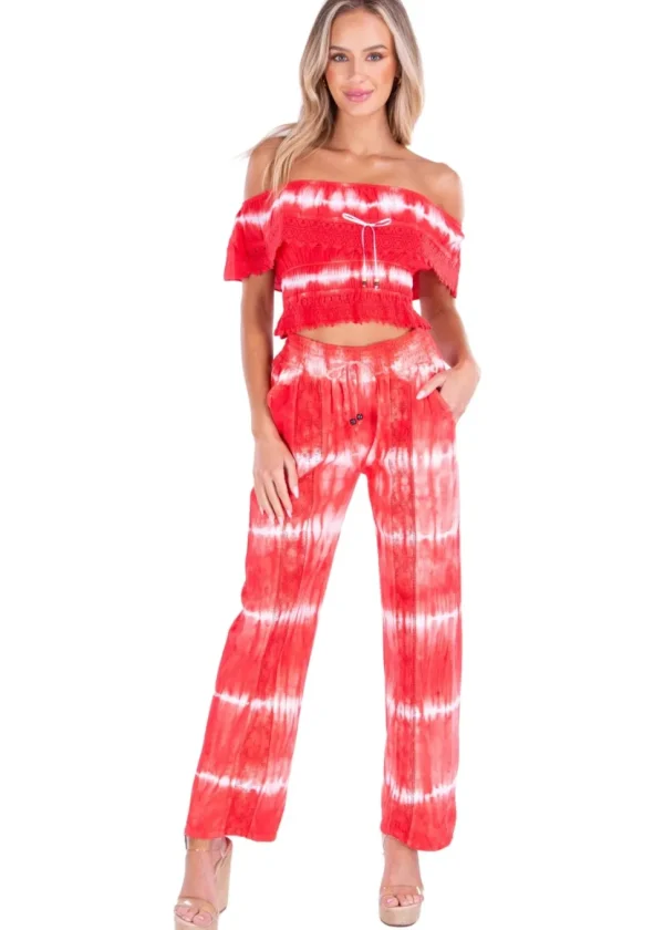 Magnolia' Crochet Front Detail Pants