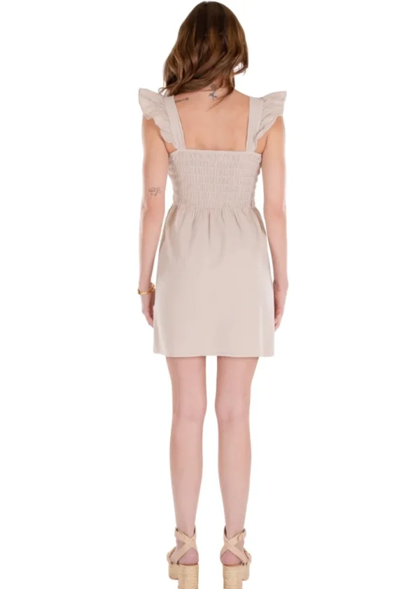 Malia' Ruffle Shoulder Mini Dress