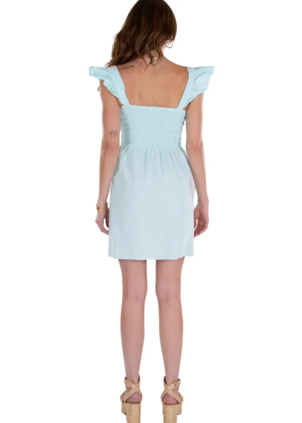 Malia' Ruffle Shoulder Mini Dress