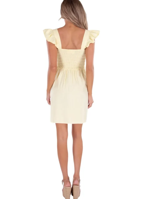 Malia' Ruffle Shoulder Mini Dress
