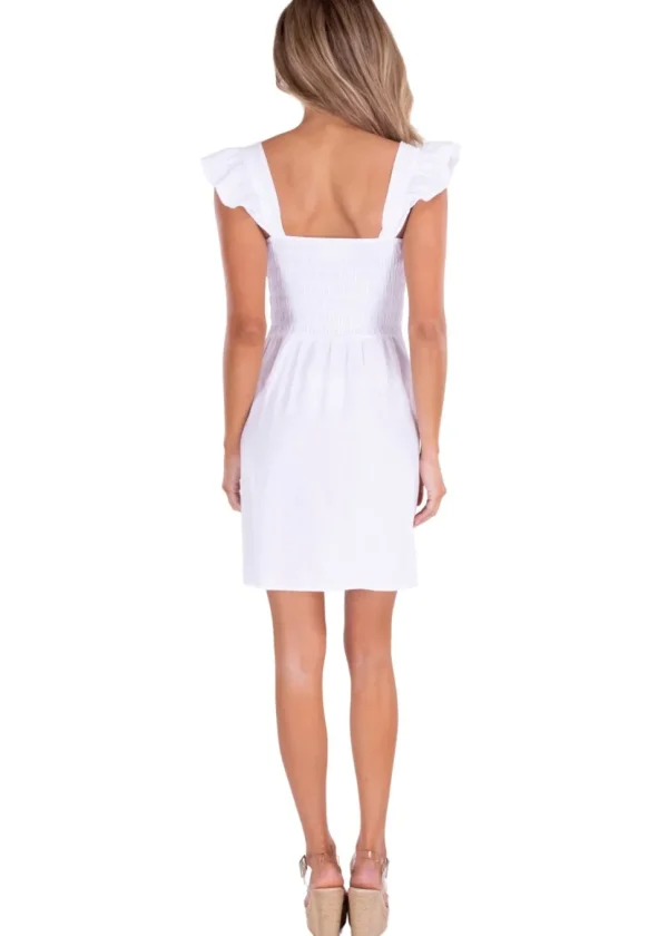 Malia' Ruffle Shoulder Mini Dress