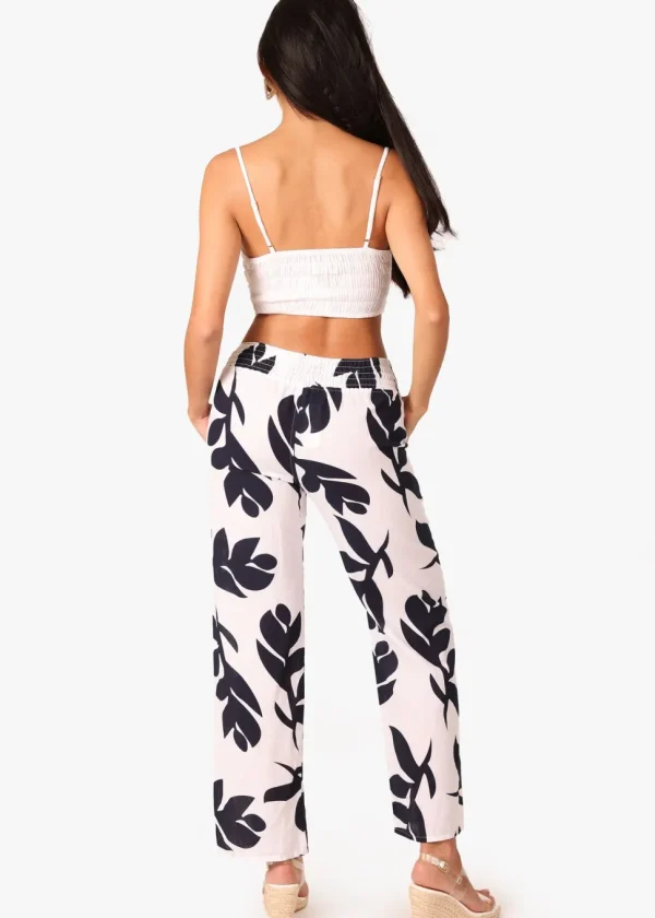 Mallory' Flare Cotton Pants Print