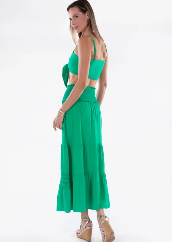 Mara' Cotton Tie Front Top