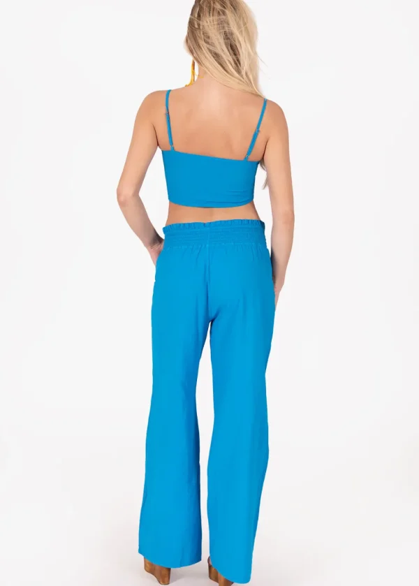 Mara' Cotton Tie Front Top