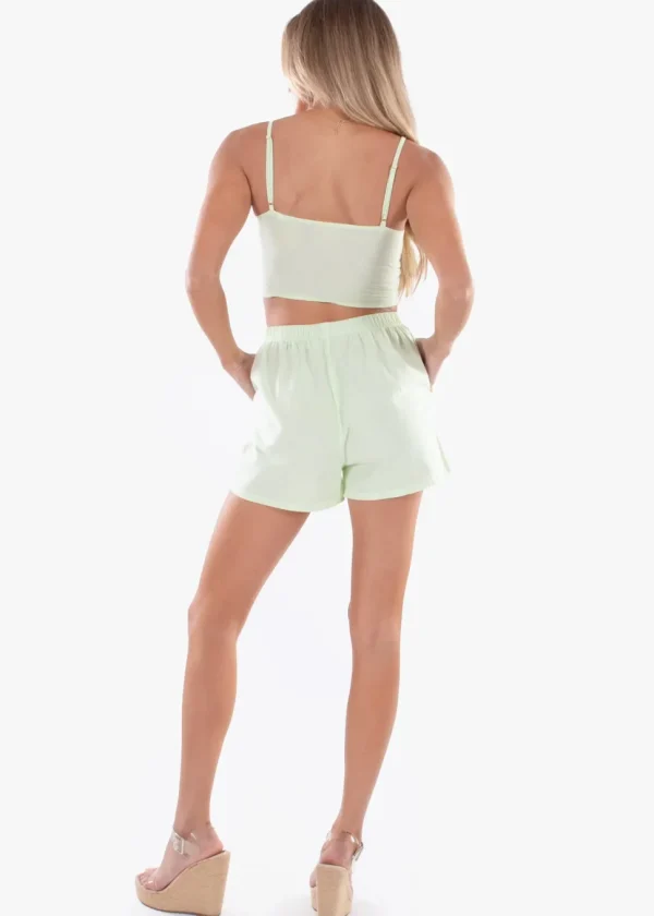 Mara' Cotton Tie Front Top