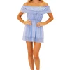 Melinda' Mini Sundress Blue