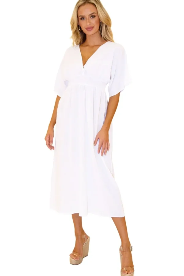 Mirella' Maxi Dress White
