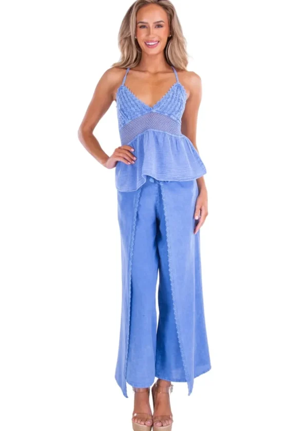 Mona' Crochet Cut Out Top
