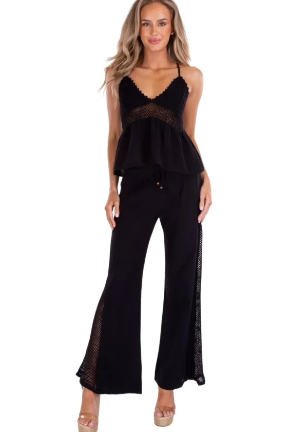 Mona' Crochet Cut Out Top