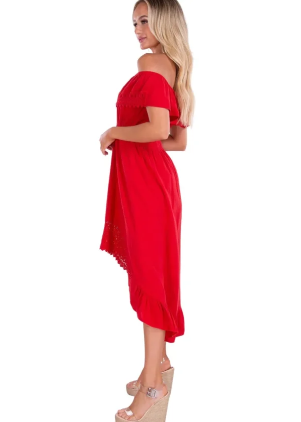 Olivia' High Low Midi Dress