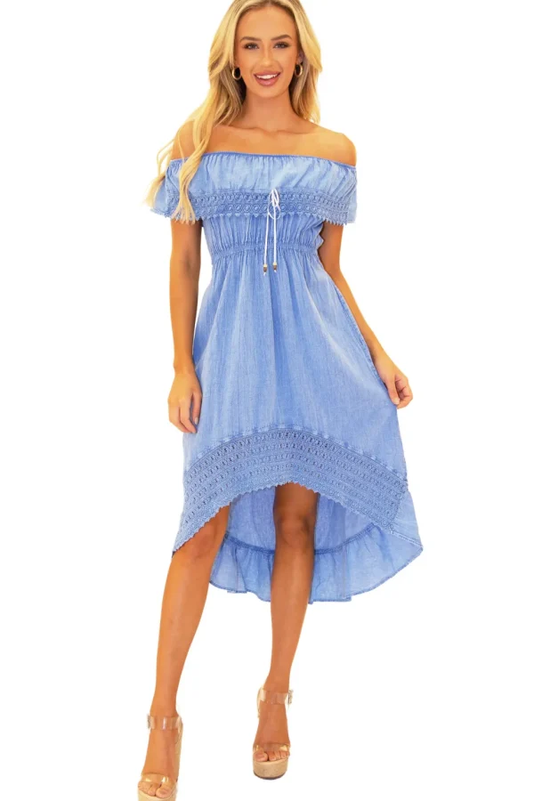 Olivia' High Low Midi Dress