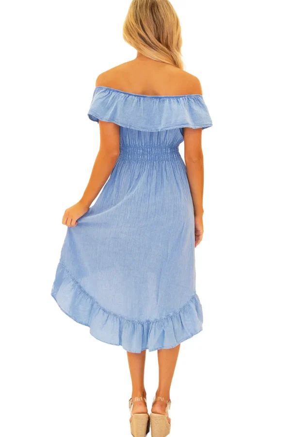 Olivia' High Low Midi Dress