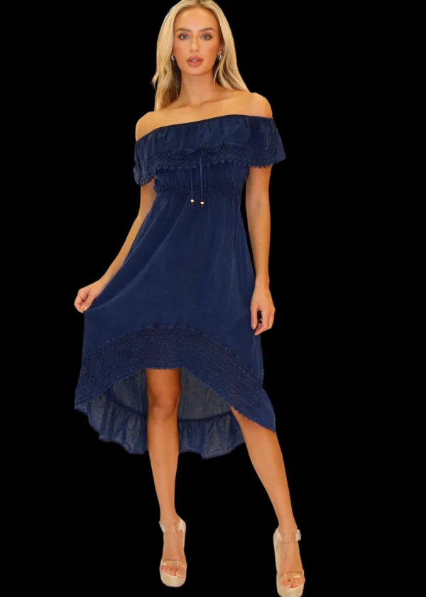 Olivia' High Low Midi Dress