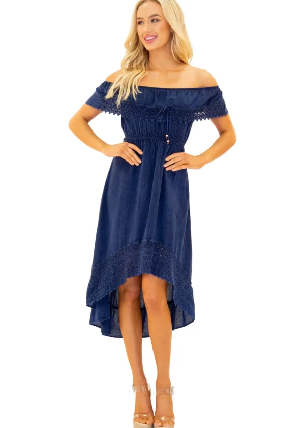 Olivia' High Low Midi Dress
