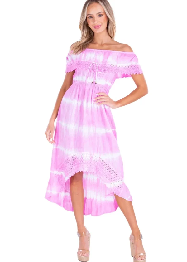 Olivia' High Low Midi Dress
