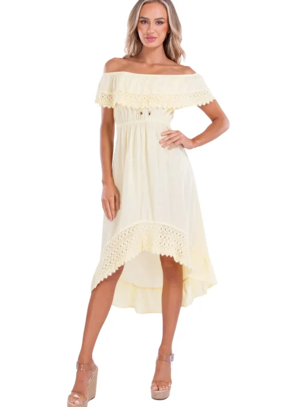 Olivia' High Low Midi Dress