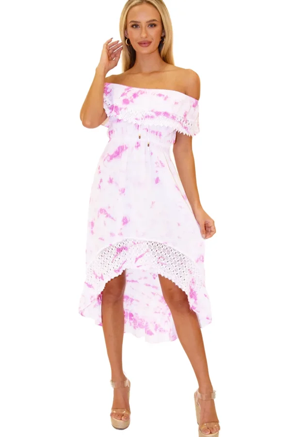 Olivia' High Low Midi Dress