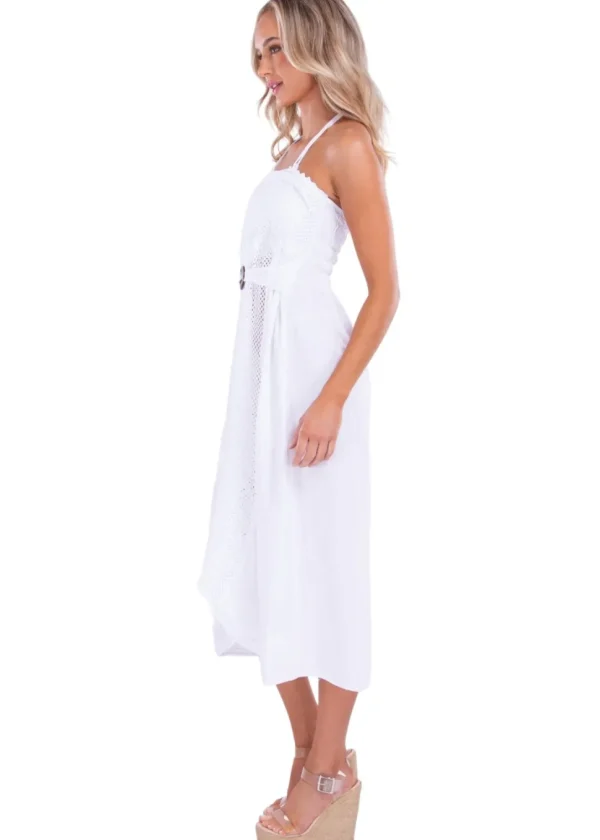 Ondine' Cover-Up Dress White