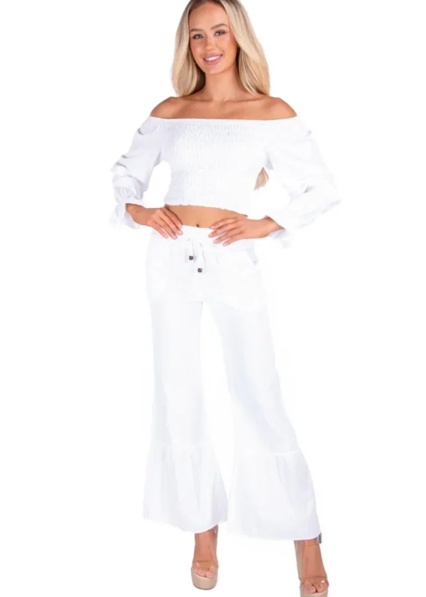 Paloma' Flare Pants White