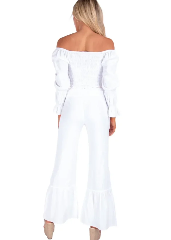 Paloma' Flare Pants White