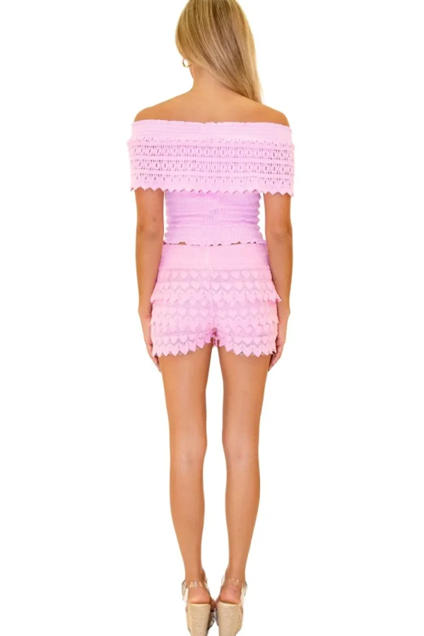 Polly' Tiered Crochet Skort