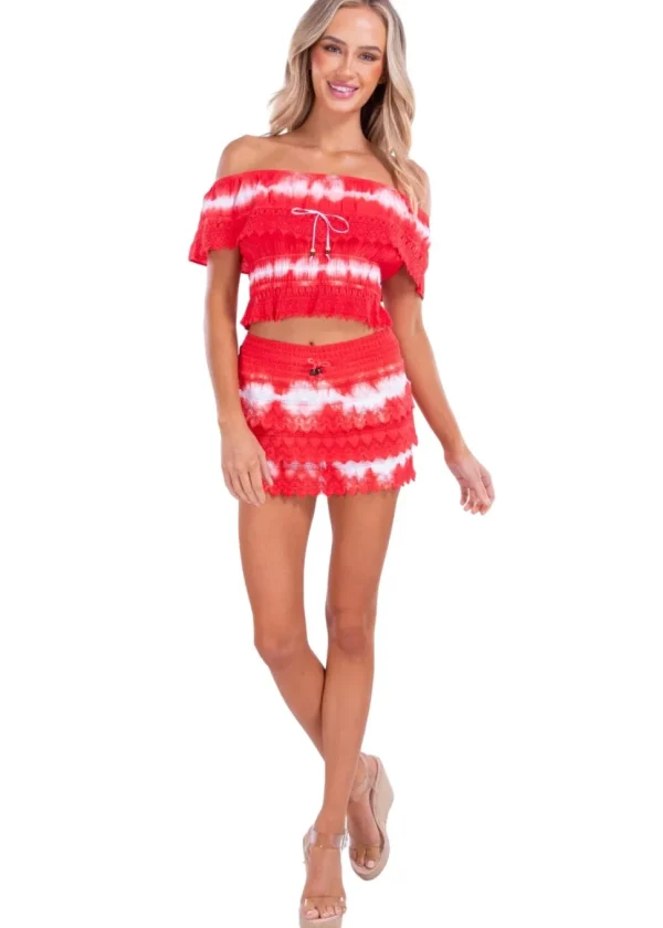 Polly' Tiered Crochet Skort