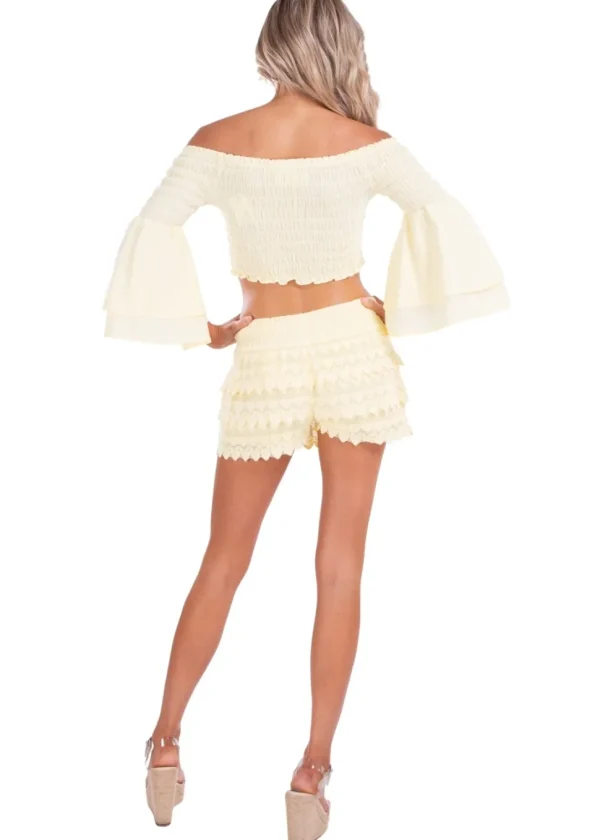 Polly' Tiered Crochet Skort