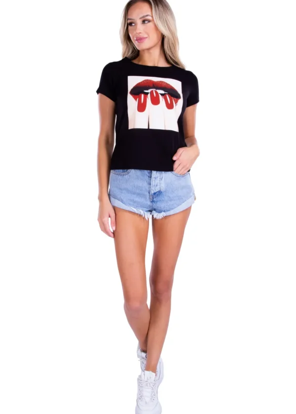 Red Lips, Red Nails' Graphic Tee