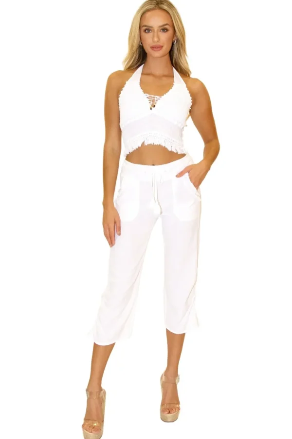Ruby' Fringe Pocket Capris