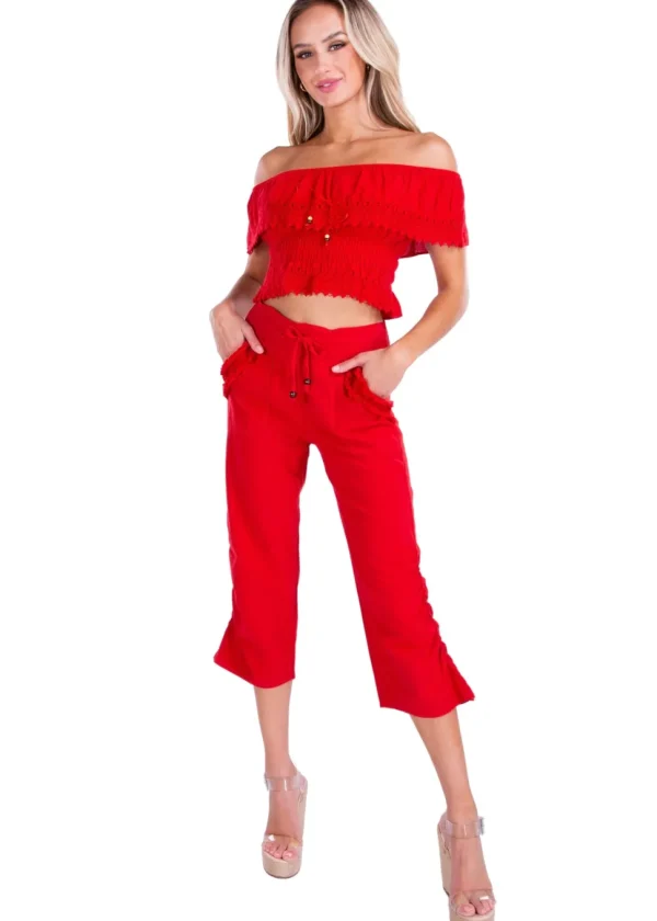 Ruby' Fringe Pocket Capris