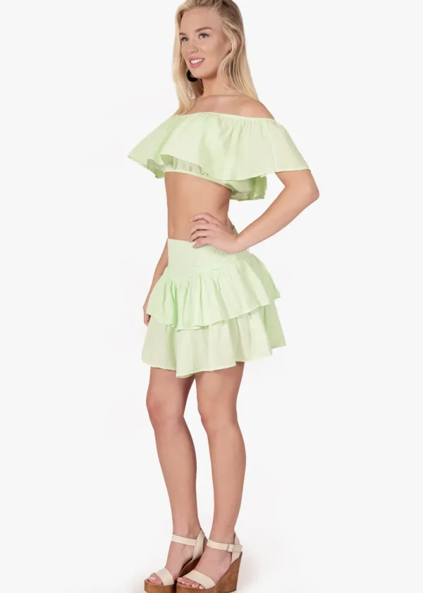 Ruth' Ruffle Mini Skirt